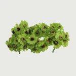 ورد صناعي تباع الشمس، لون أخضر، مقاس 9×9 سم