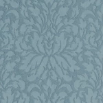 ورق جدران بلجيكي لون ازرق تصميم كلاسيك، مقاس 10م×0.53سم