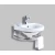 Ceramic Wall Mounted Wash Basin Size 40×40  cm, White Color