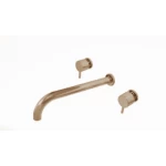 Wall Washbasin Faucet Diameter 4.6 cm Size 20 x 7 cm, Glossy Chrome 