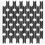 Gloss Mosaic Tiles Size 31.1×31.4 cm, Brown Color, Fluro Design | Abyat Company