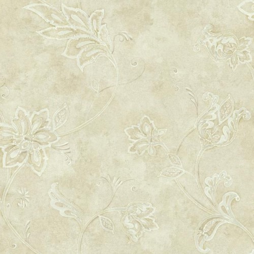 American Wallpaper Floral Design Beige Color, Size 10mx0.53m, Model TB4251 | Balbaid Decor Company