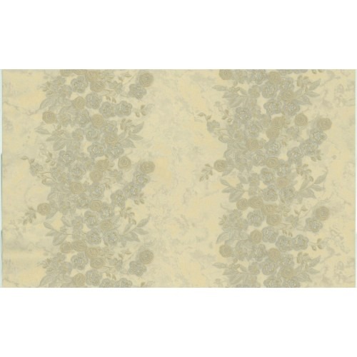 Italian Wallpaper Floral Design 10m x 1.06m Light Beige | Balbaid Decor Company