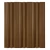 enterior 3D PS Wood Alternative Cladding, Brown Decorative Panel, Width 125 cm, Length 290 cm