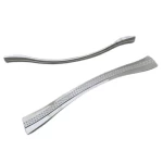 مسكة خزانة المطبخ، لون فضى