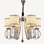 Modern Golden Chandelier, Height 47 cm, Width 45 cm, Length 65 cm