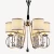 Modern Golden Chandelier, Height 47 cm, Width 45 cm, Length 65 cm