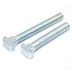 Electro Galvanized T Bolt, Size 12 mm, Maximum Length 100 mm | Al Hadara Tower Company