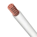 لفة سلك نحاس مجدول 2 AWG جهد 600 فولت (MTW)، لون ابيض، 500 قدم | كابلات الشرقية