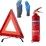 fire extinguisher 1kg with reflective warning triangle              