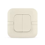 مفتاح انارة مزدوج دركسيون حبة عريضة 10 أمبير، بيج، مقاس 7×7 سم، 250 فولت | سبكترا