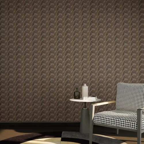 Patterned Wall Decoration Length 10 m Width 50 cm Brown Color | GF62096