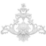 Patterned PU Foam Ceiling Decorations, Dimensions 44x36 cm, white color | Zakharef Company