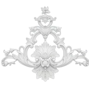 زخارف سقف فوم PU محفورة 44×36 سم، لون ابيض | شركة زخارف