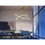 إضاءة معلقة اراكسا، ليد 74 واط، لون ذهبي، 3000 كلفن