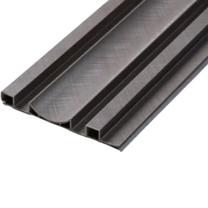 PVC Wood Replacement 16 x 290 cm Dark Gray | Luxury line