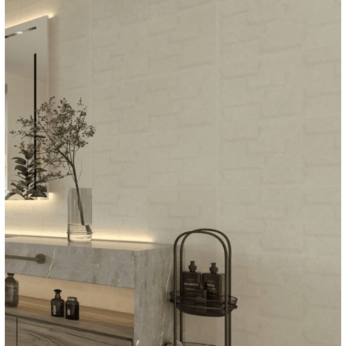 Matte Decorative Ceramic Wall Tiles 30x60 cm, 9 mm Thickness, Beige | Saudi Ceramics