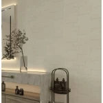 بلاط جدران سيراميك ديكور مطفي، مقاس 30×60 سم، سمك 9 مم، مستطيل الشكل، لون بيج | الخزف السعودي 