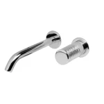 Concealed Wall Washbasin Tap, Chrome/Engraved Handle, Weight 2.16 kg