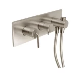 Three Way Concealed Shower Mixer, Nickel Matte, 11×34.9×8.5 cm