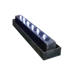 Marble Decorative Fountain With Lighting, Black, Size 218 × 40 × 33 cm, Product Number 20006