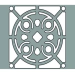 سقف مصعد مصنع من ألواح فولاذية بتصميم مثقّب للتهوية والتشطيب الداخلي