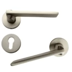 Separated Doors Handles Silver Color