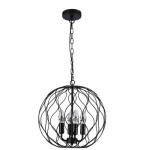 Classic Pendant Light with Luxury Design, width 38 cm, wire  length 1 m, Black Color