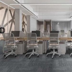 Office Carpet Tiles 60x60 cm Gray Color, Model 35011 | 