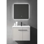 Creamy Bathroom Washbasin, Size 60 cm, Ceramic Basin