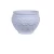 Plastic transplant pot small circular lacy Al Zamil Made of  polyethylene Colour white