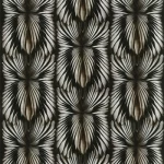 Italian Wallpaper Black With Silver Color Classic Design, Size 10mx1.06m, Model RC19002