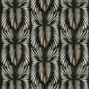 Italian Wallpaper Black With Silver Classic Design, Size 10m x 1.06m | Balbaid Decor Company