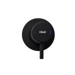 Italian One Way Shower Mixer, Maximum Pressure 16 bar, Matte Black, Weight 734 g