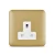 13 Amp 1 Gang Socket SPECTRA, Gold Color, 7x7cm, 250V 