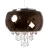 Classic Ceiling Lighting, 36 cm Length, 40 cm Width, Black