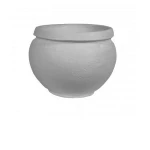 حوض زرع بلاستيك دائري صغير الزامل مصنوع من  البولي ايثلين اللون  رمادي