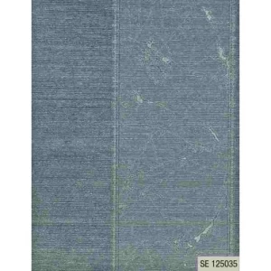 Italian Wallpaper Striped Design Blue Color, Size 10m x 0.73m, Model 125035 | Balbaid Decor Company
