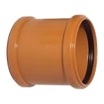UPVC Pipe Socket Size 160 mm, Length 151 mm, Orange Color | Cosmoplast