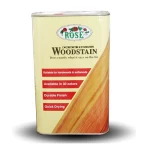 Industrial Wood Stain Paint, Transparent Glossy, 12 Liters Gallon, Rose Paints
