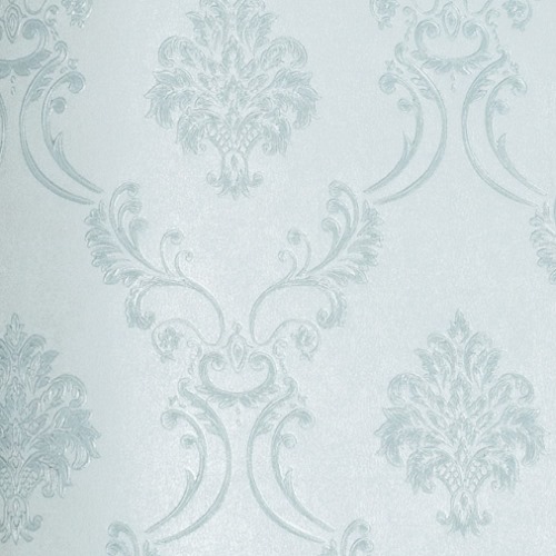 Floral Wallpaper Vinyl Cover 15.6m x 106cm Sky Silver | Luxury line