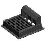 Cast Iron Gully Grating Size 530×600 mm, Rectangular,  25 Tons Load  Gray Color | Saudi Cast Factory