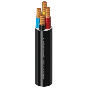 Multicore Cable Stranded Copper Four Cores 10 mm² 300/500 Volt 1000m Black | Al Fanar