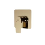 صنبور دش ذهبي لامع باتجاه واحد ، الضغط 15 بار ، الطول 12.4 سم العرض 13 سم الارتفاع 13 سم