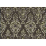 ورق جداري ايطالي تصميم كلاسيك مقاس 10 م×1.06م، بني داكن، موديل81903