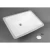 حوض مغسلة كاونتر مدفون سيراميك مستطيل الشكل، 36×32×18 سم