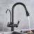 One line desalination Washbasin Mixer , Black Color