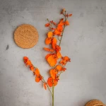 Artificial Flowers, Autumn style, 92 cm, Orange color
