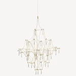 Modern Mary Thraya LED Luxury Design, Size 83 x 83 x 85 cm, Gold Color