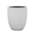 Round plant pot, concrete, white color, width 52 cm, height 44 cm.